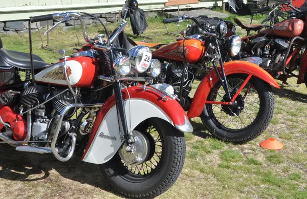 Parkerte motorsykler