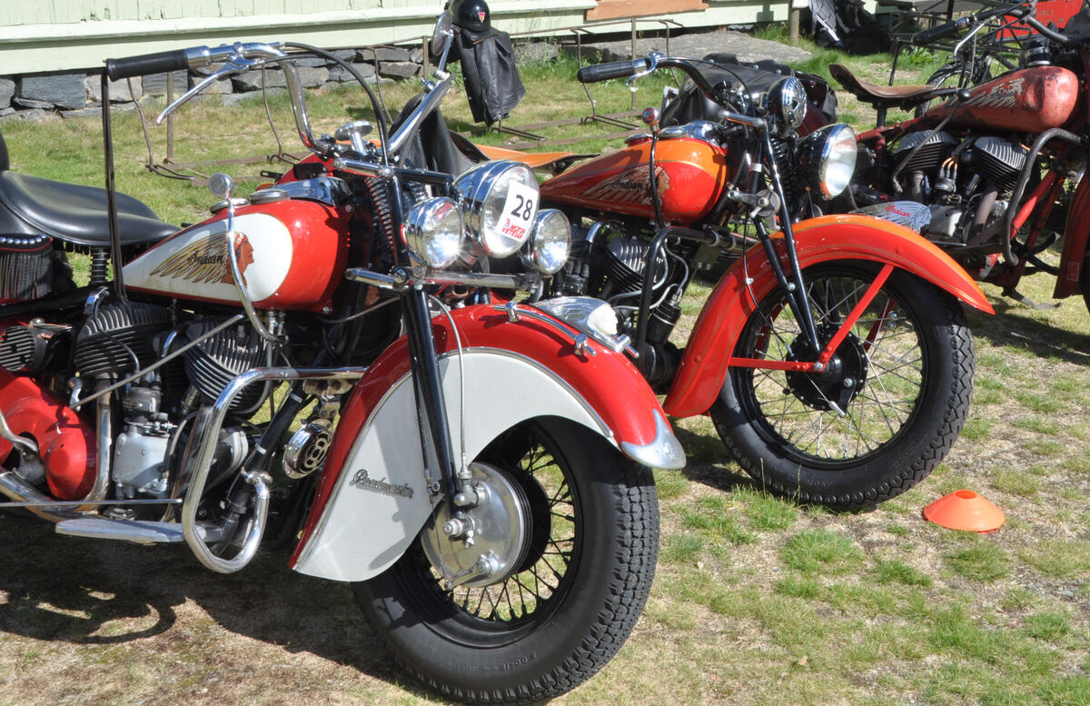 Parkerte motorsykler