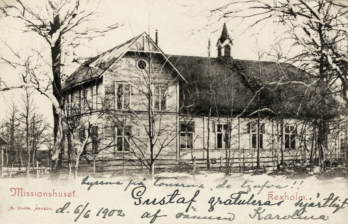 Missionshuset, Kexholm, Åseda, 1902.