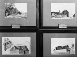 Reprofotografier av tegninger av Peter Andreas Blix. Tegning