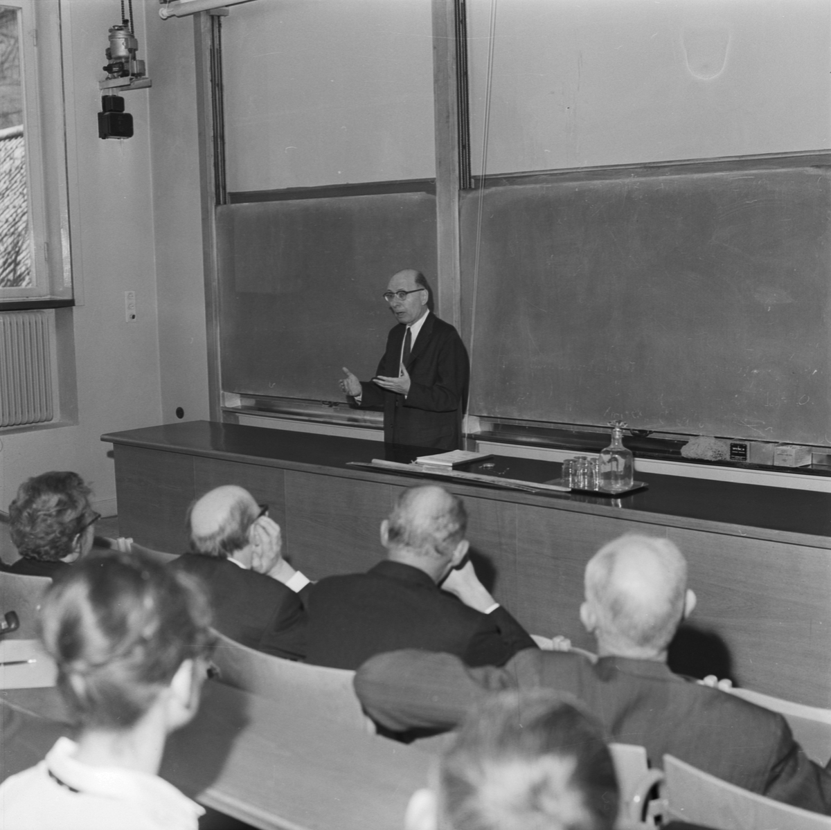 Kemikum, nobelpristagare Karl Ziegler, Uppsala 1963