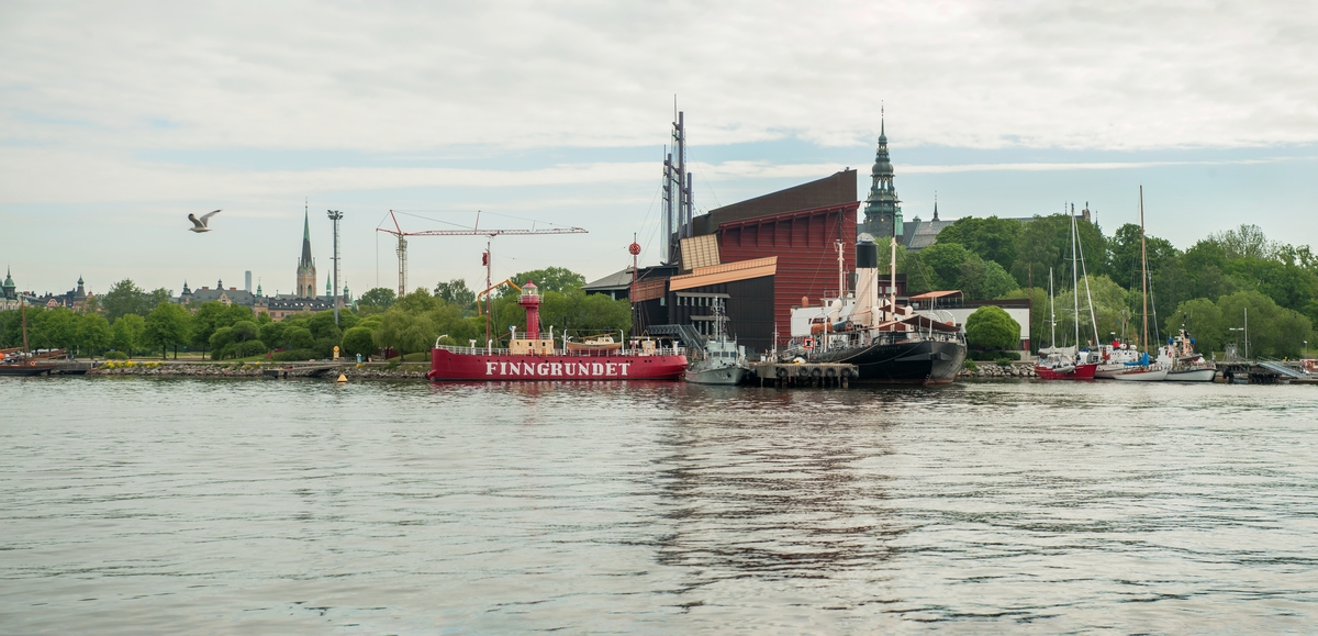  Vasamuseet och Galärvarvet fotograferat från Skeppsholmen.