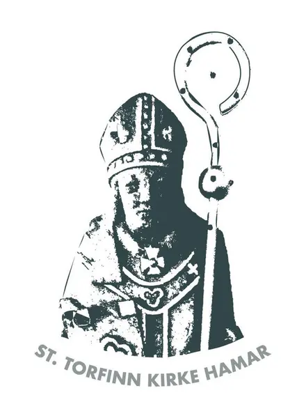 St. Torfinn med bispehatt og bispestav.