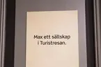 Vänersborgs museum. Informationsskylt till utställningen Turistresan