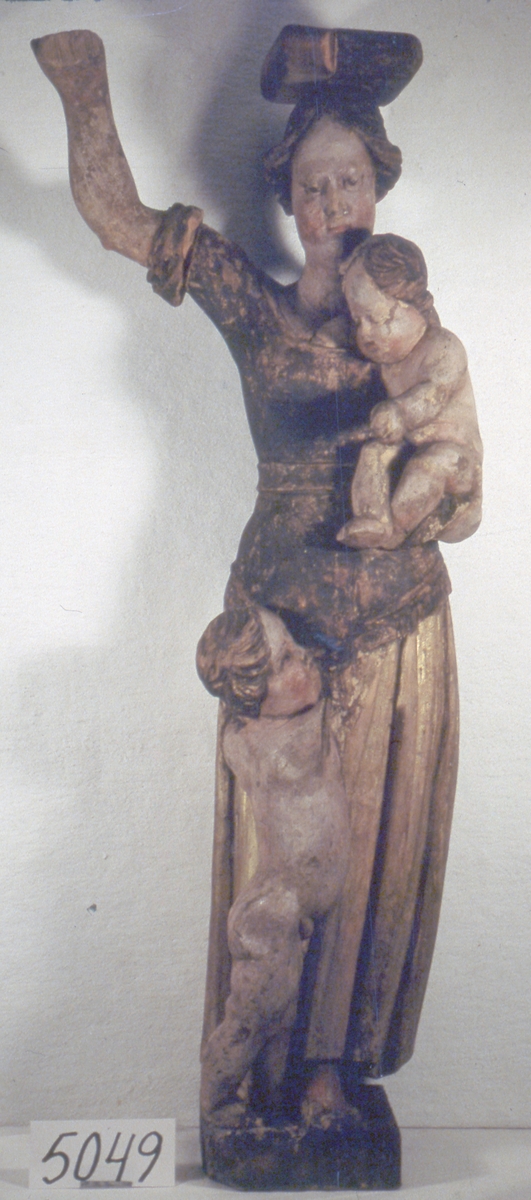 Delar av Gustaf II Adolfs och hans gemåls drottning Maria Eleonoras kungs.- och drottningsstolar i Skara domkyrka, en bänkdörr har inskriptionen Gars (Gustavus Adolphus rex Suecie) 1621 och den andra M.E.R.S 1621.