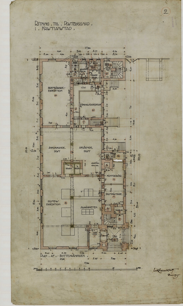 Posthus Kristianstad.