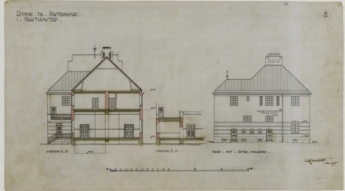 Posthus Kristianstad.