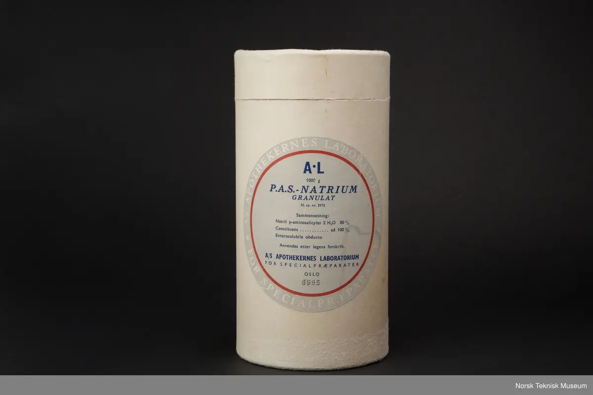 Stor eske, sylinderformet.