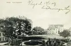 Södra stadsdelen, Växjö, 1907. Värendsgatan i korsningen mot Trädgårdsgatan.