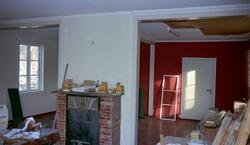 Interiørbilde fra bestyrerboligen Hasselbakken ved tidligere