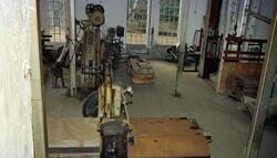 Interiørbilde fra gamle fabrikklokalene etter Klevfos Cellul