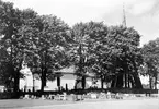 Nöttja kyrka och kyrkogård, 1960-talet.