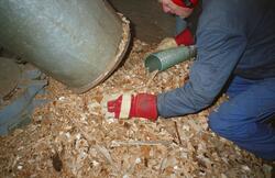 Bilde tatt i forbindelse med vedlikeholdsarbeid ved de gamle