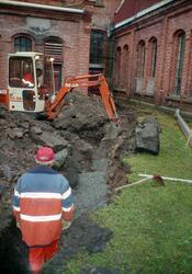 Bilde tatt i forbindelse med vedlikeholdsarbeid ved de gamle