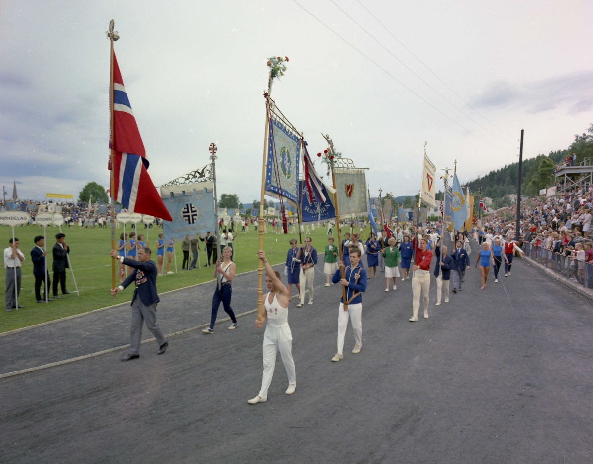 Fra Landsturnstevne på Gjøvik i 1966