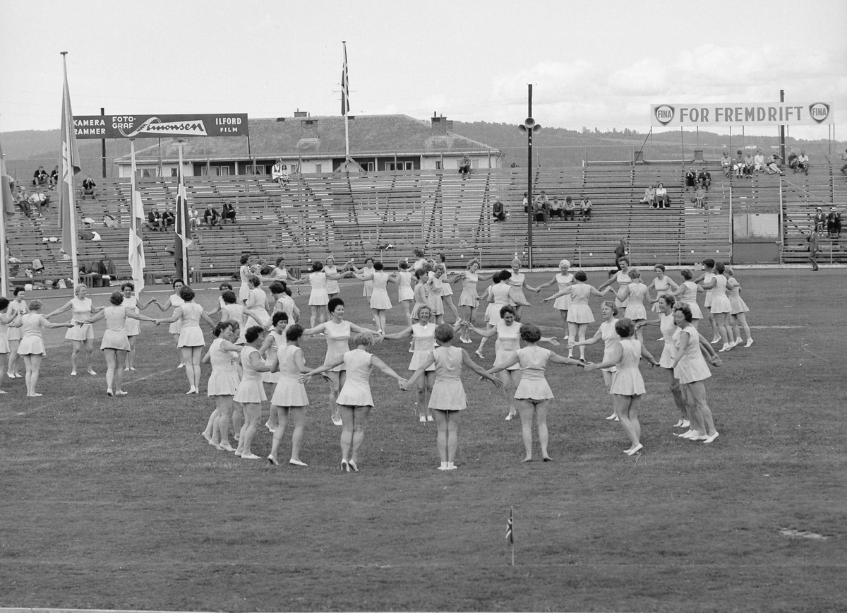 Fra Landsturnstevne på Gjøvik i 1966