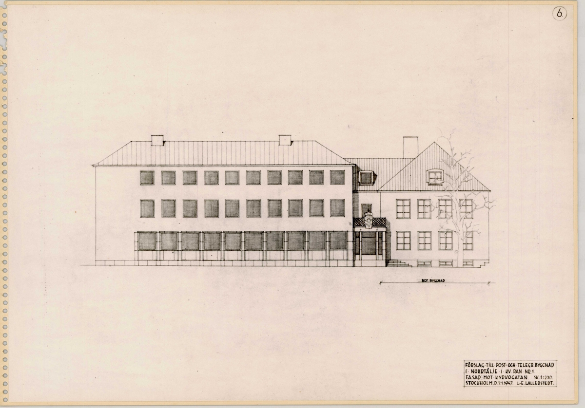 Post- och telegrafhus Norrtälje.