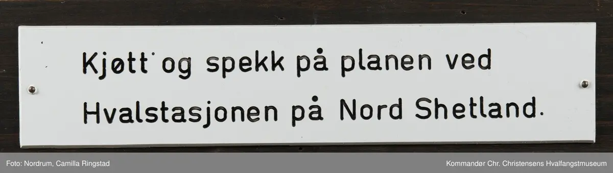 Flenseplan på land