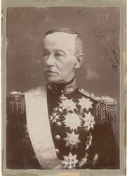 Porträtt av Oscar Björnstjerna, generalmajor vid Livregement