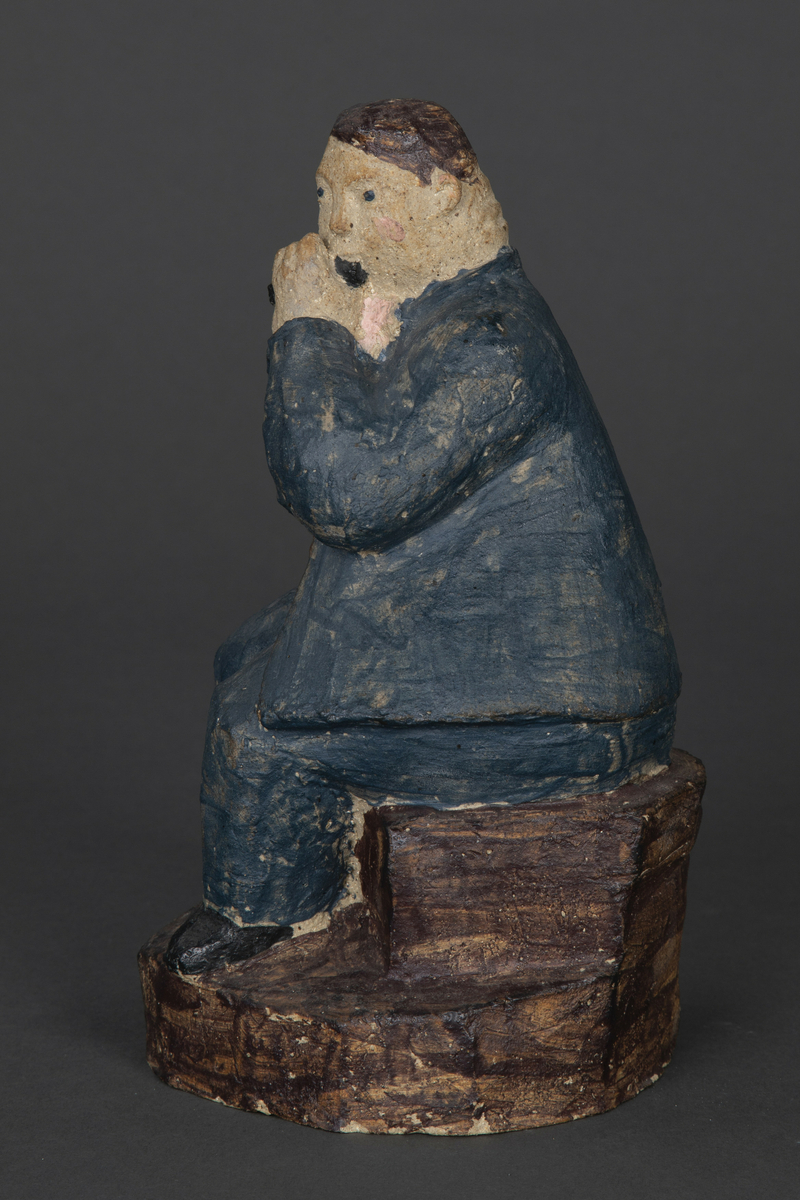Fløytespiller [Terracotta-skulptur]