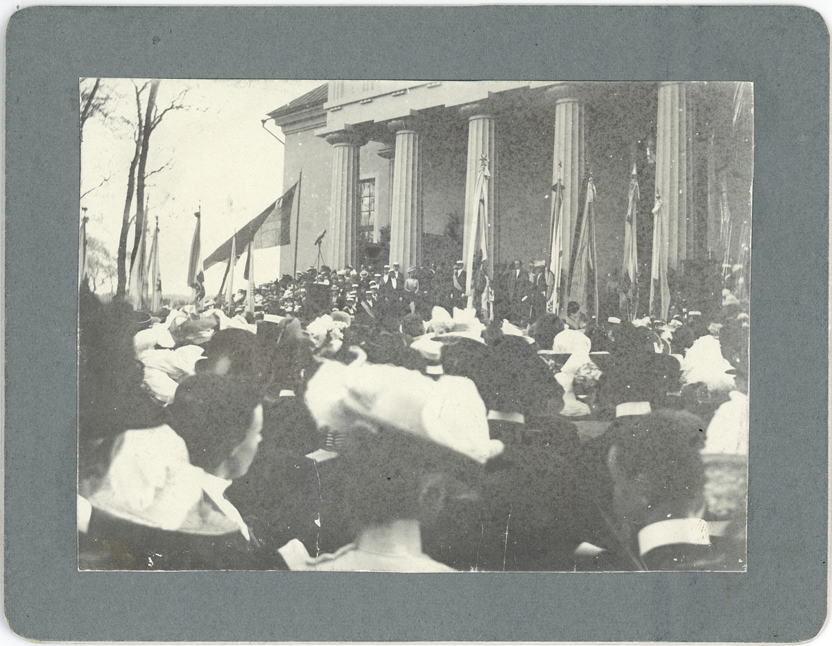 Gunnar Wennerberg talar vid vårfesten, Uppsala 1901