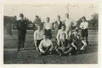 Uplands nations fotbollslag med lagkapten Edvard Söderberg, Uppsala omkring 1915