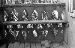 Byggnadsinventering 1972. Vagnmakaren stä 161. Detalj lusthu