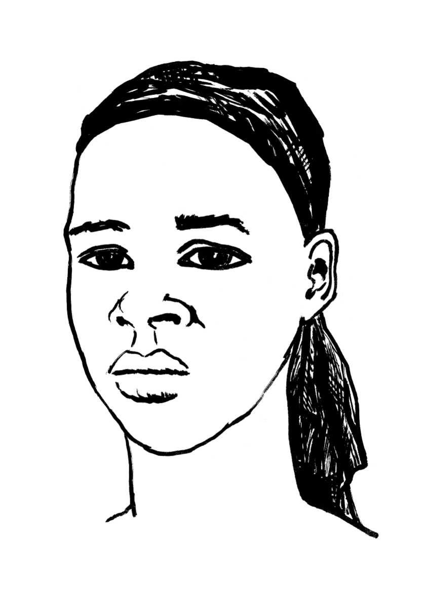 Drawing illustrating a women.