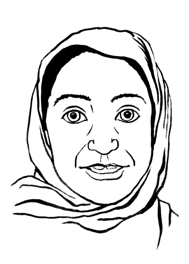 8Drawing illustrating a woman.