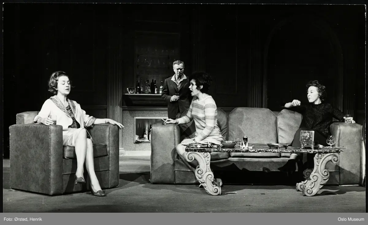Nationaltheatret, sceneprøve, "Balansegang" av Edward Albee, skuespillere
