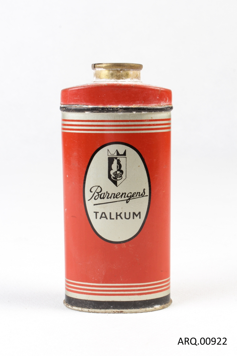 Boks med talkum