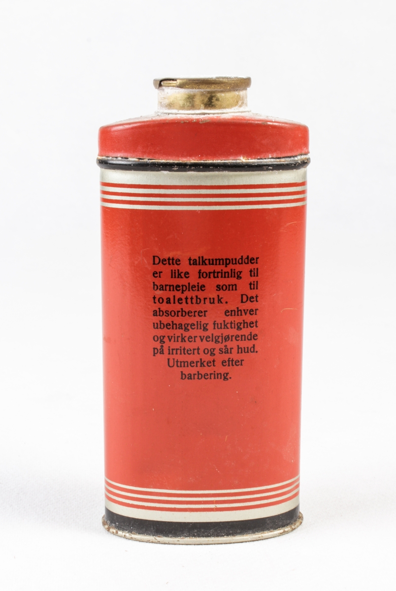 Boks med talkum