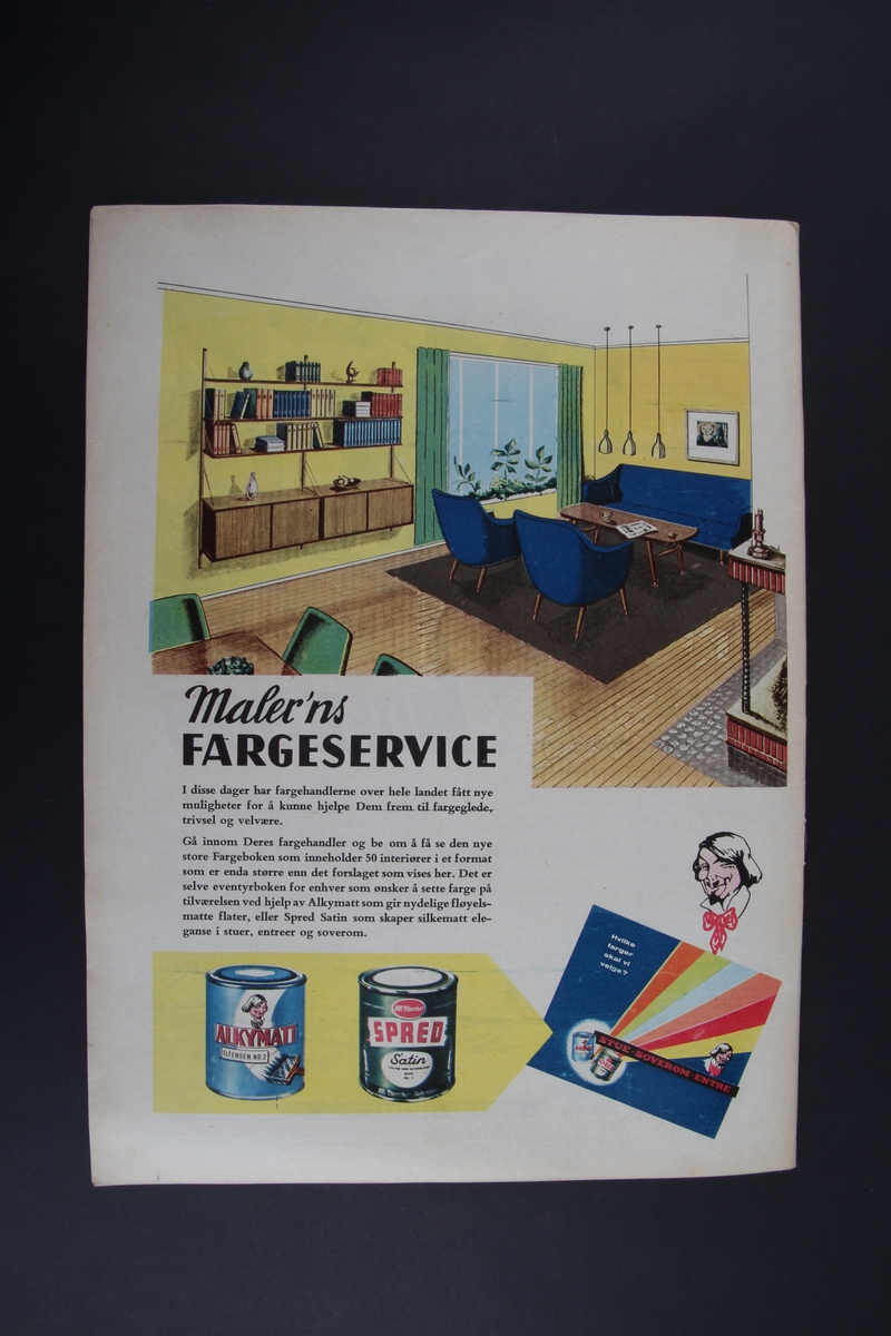 Magasin med rektangulær form som inneholder diverse artikler, tegneserie og reklame.