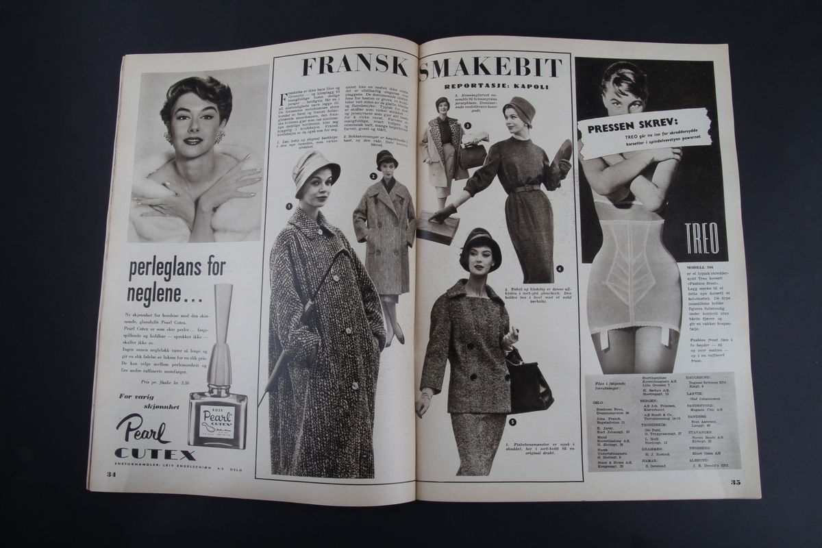 Magasin med rektangulær form som inneholder diverse artikler, oppskrifter og reklame.