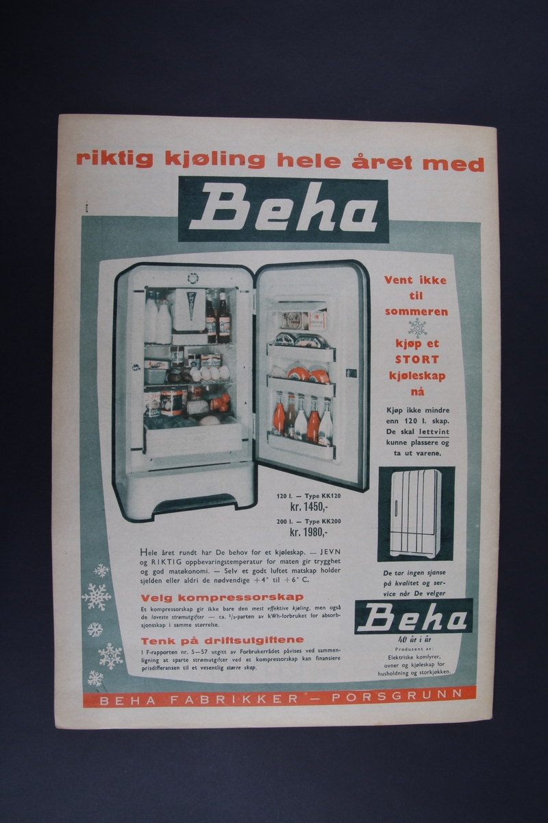 Magasin med rektangulær form som inneholder diverse artikler, oppskrifter og reklame.