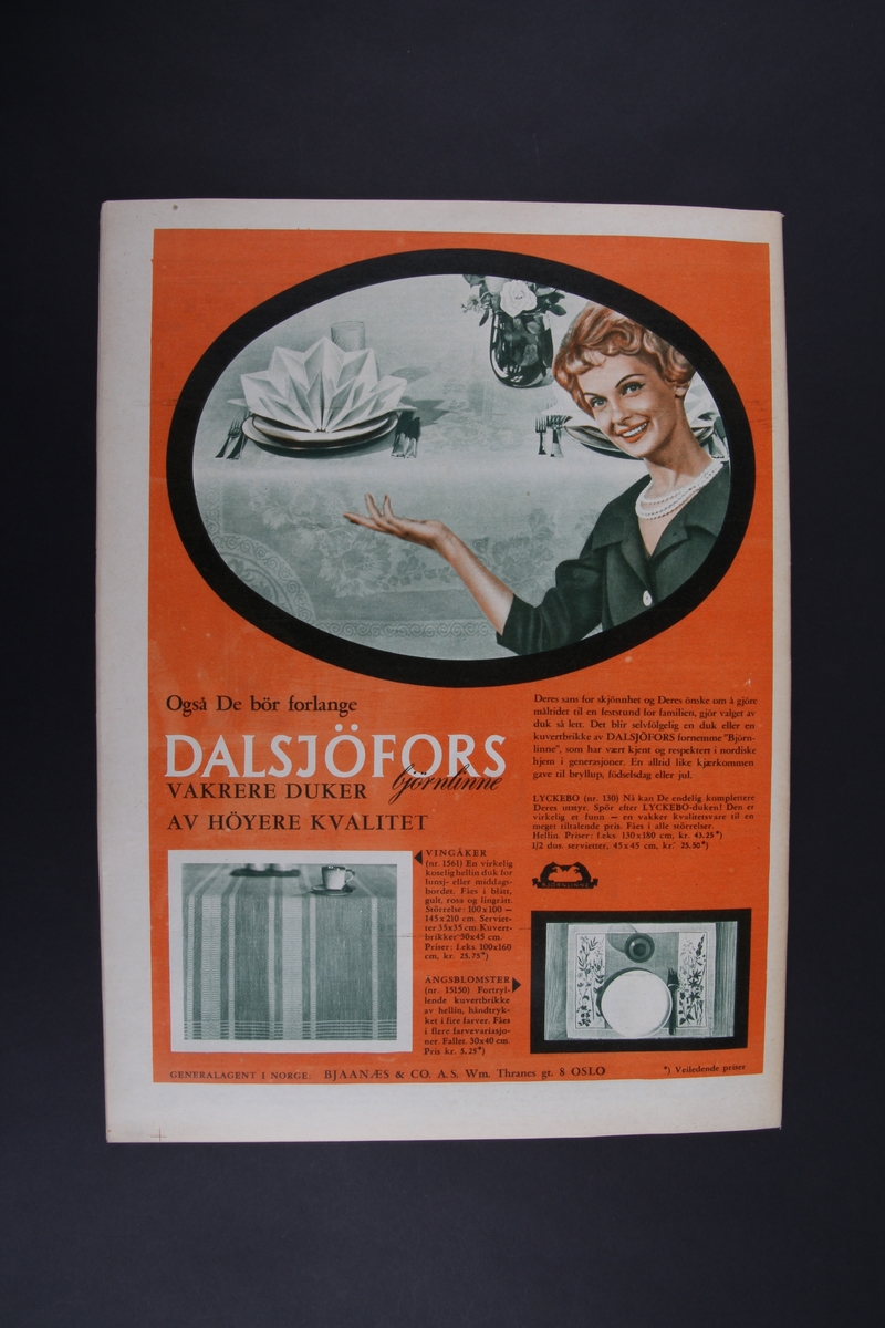 Magasin med rektangulær form som inneholder diverse artikler, oppskrifter og reklame.