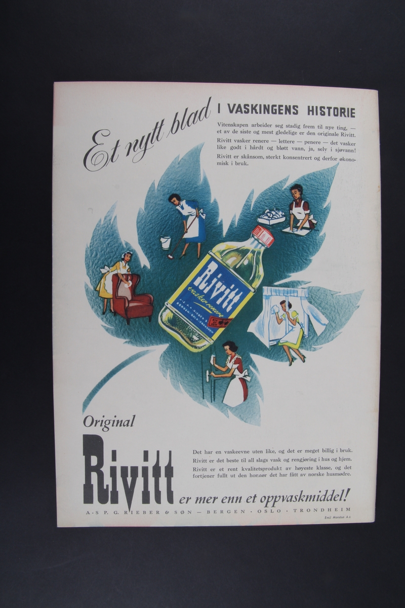 Magasin med rektangulær form som inneholder diverse artikler, tegneserier og reklame.