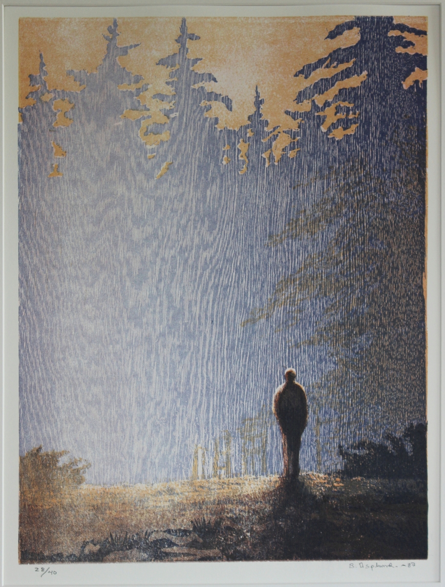 Man i skogen [Grafik]
