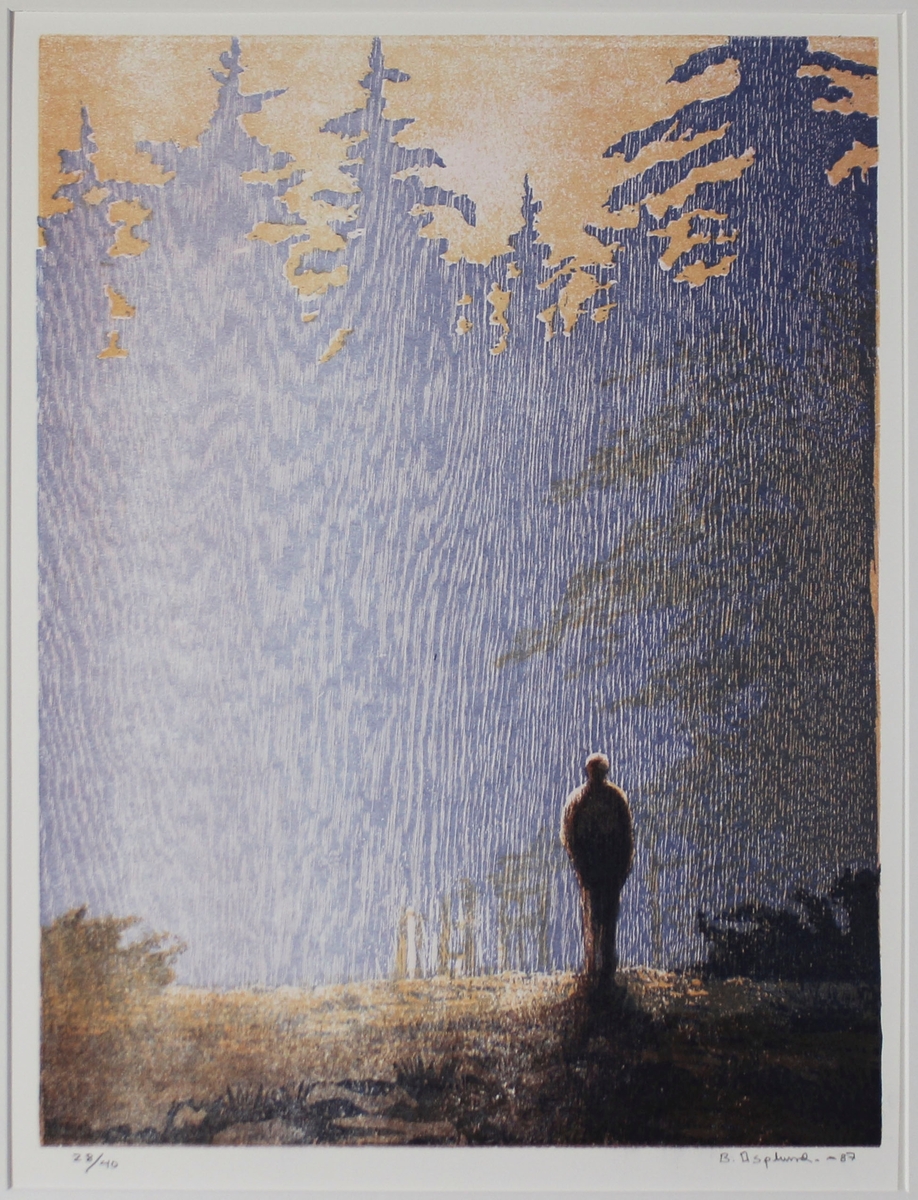 Man i skogen [Grafik]