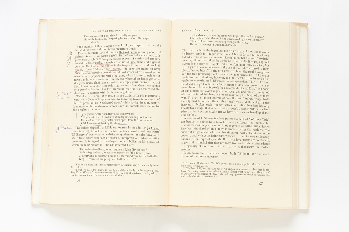 Liu Wu-Chi: An Introduction to Chinese Literature
