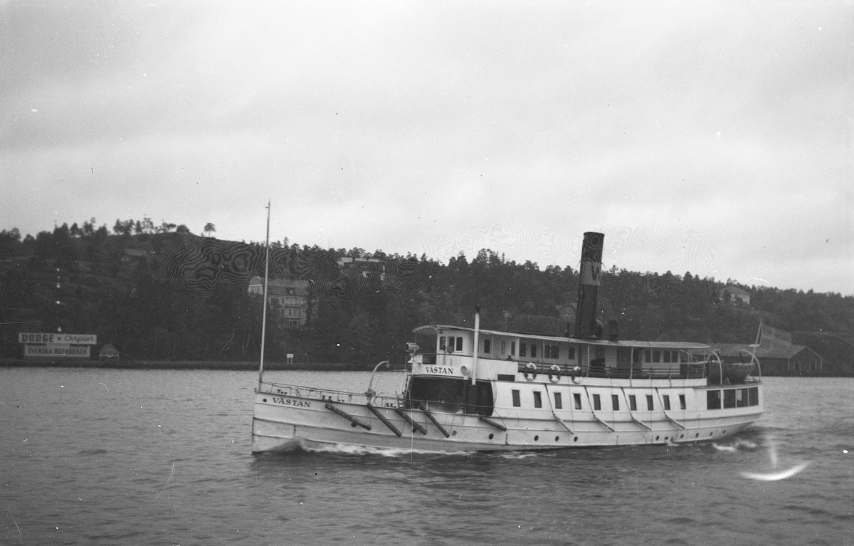 Waxholmsbolagets skärgårdsångare S/S VÄSTAN.