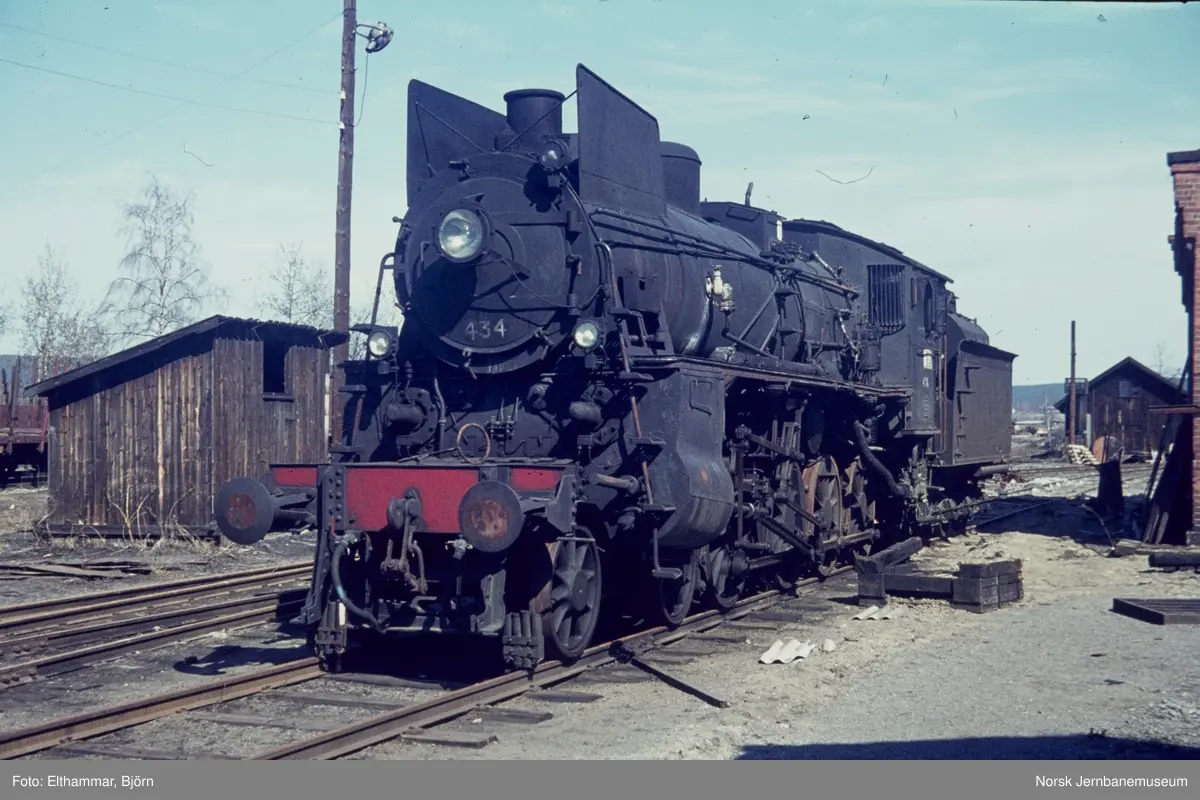 Utrangert damplokomotiv type 26c nr. 434 på Kongsvinger