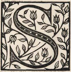 Anfang "S" [Träsnitt]