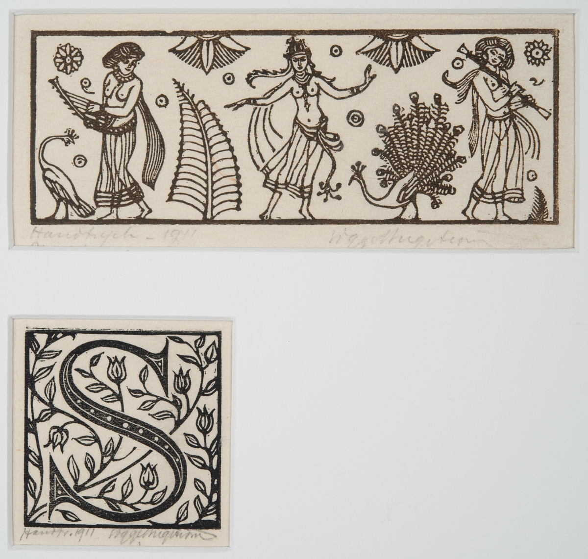 Anfang "S" [Träsnitt]