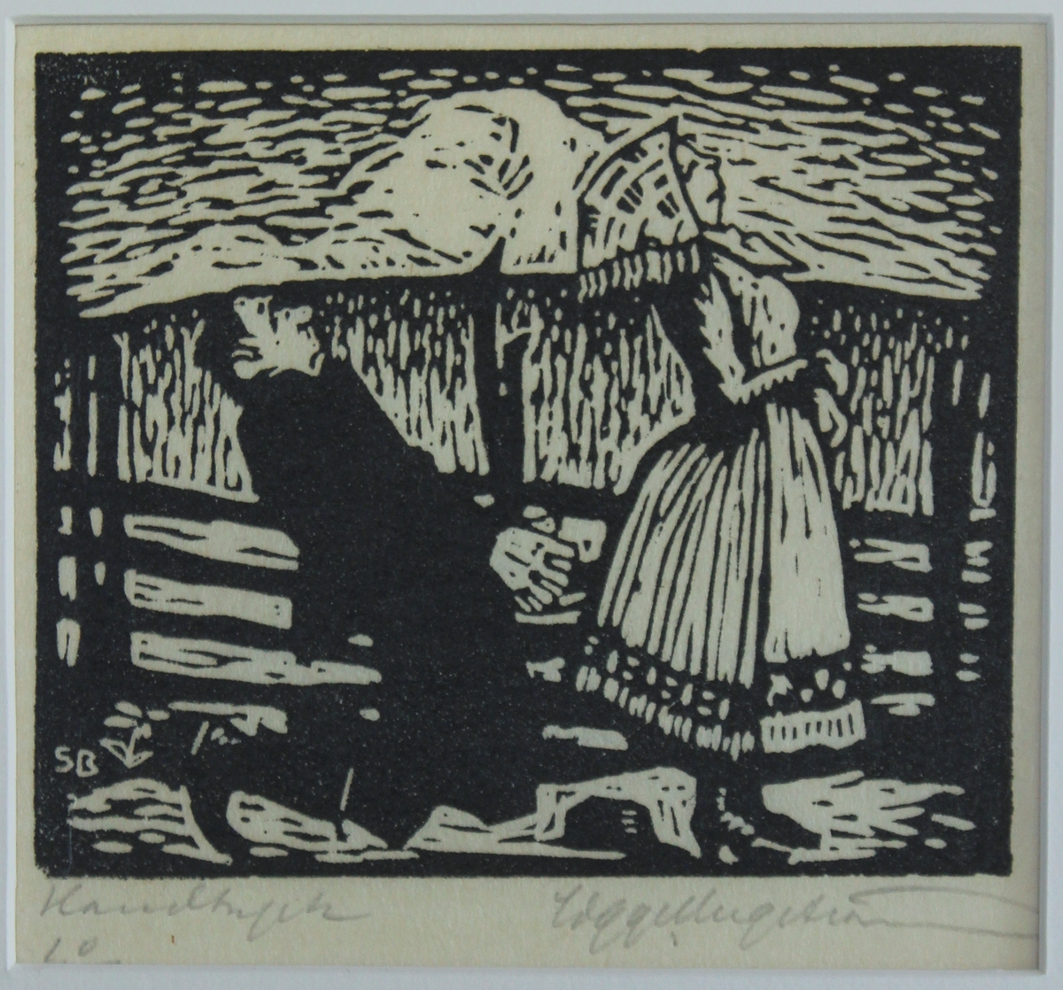 Pär och Lisa [Träsnitt]