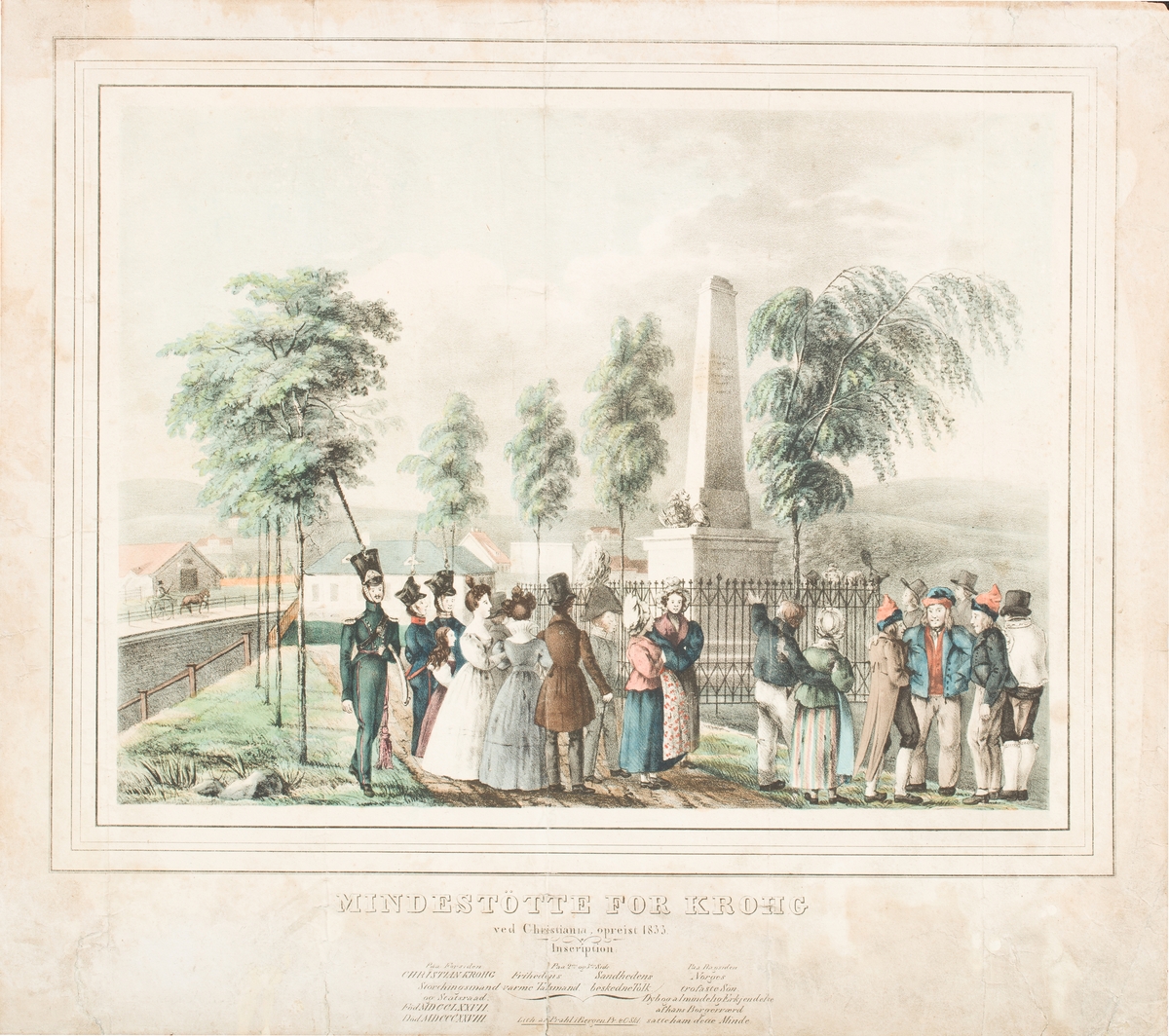 Kroghstøtten, minnestøtte over storingsrepresentant Christian Krohg ved Nybrua, Oslo, avduket 17. mai 1833 med tale av Henrik Wergeland, hovedstadens første offentlige minnesmerke og midtpunkt for 17. mai-feiringen fram til 1860-årene.