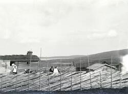 Oppland, Øyer kommune, Hundersætra ved Pellestova, seterhus,