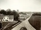 Växjö sett från Östregårdsgatan, ca. 1913.