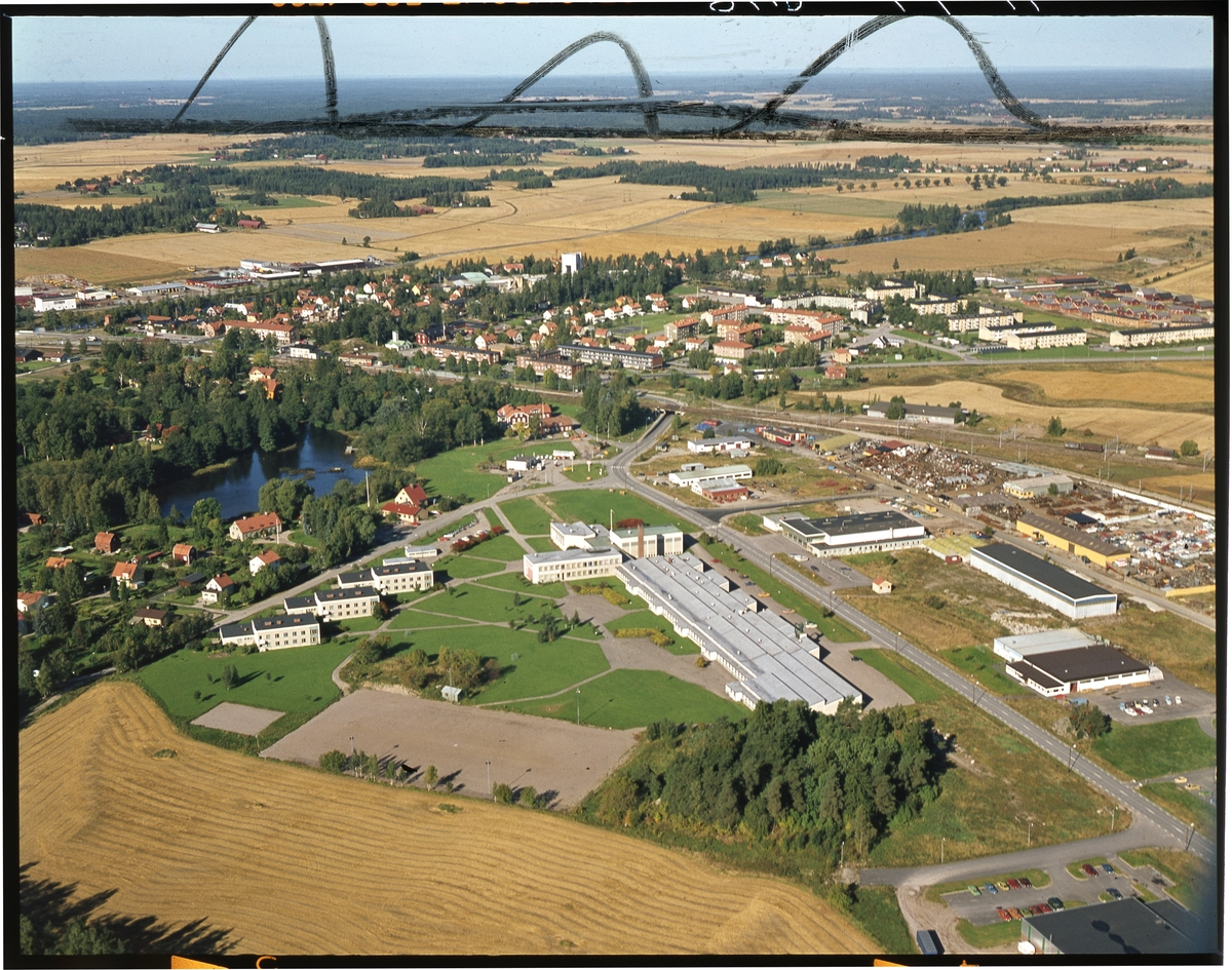 Flygfoto över Kolbäck.