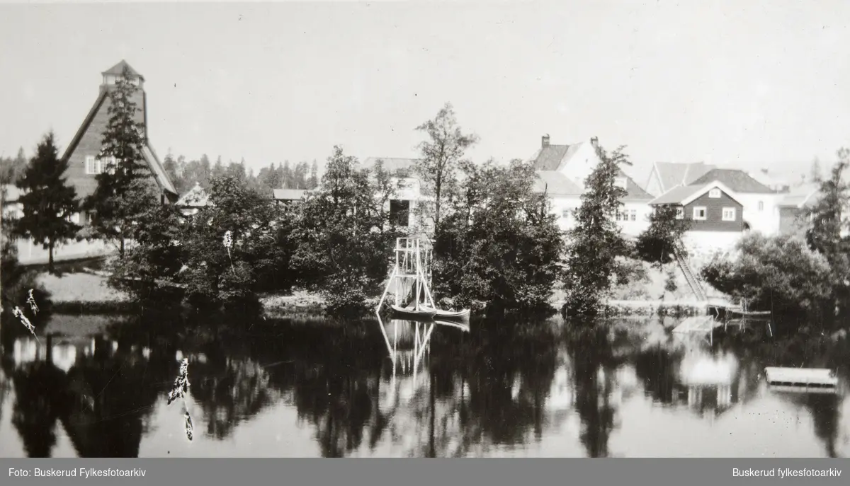 Jubileumsutstillingen på Frogner i 1914. Utstillingsbygningen